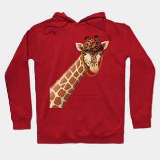 Giraffe wearing Gucci Hoodie